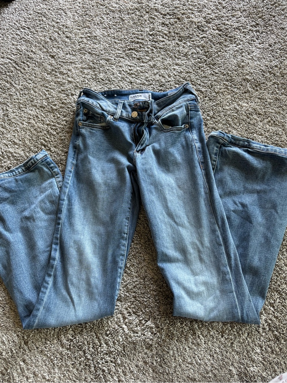 Garage Women's Boot Cut Jeans in Light Blue Wash